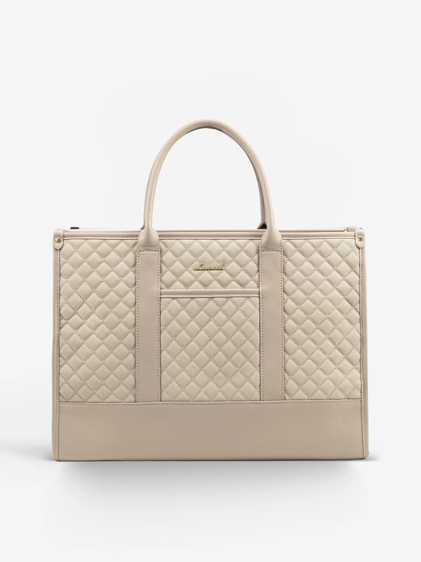 2 Pcs Quilted Laptop Tote Bag, 15.6" 17"