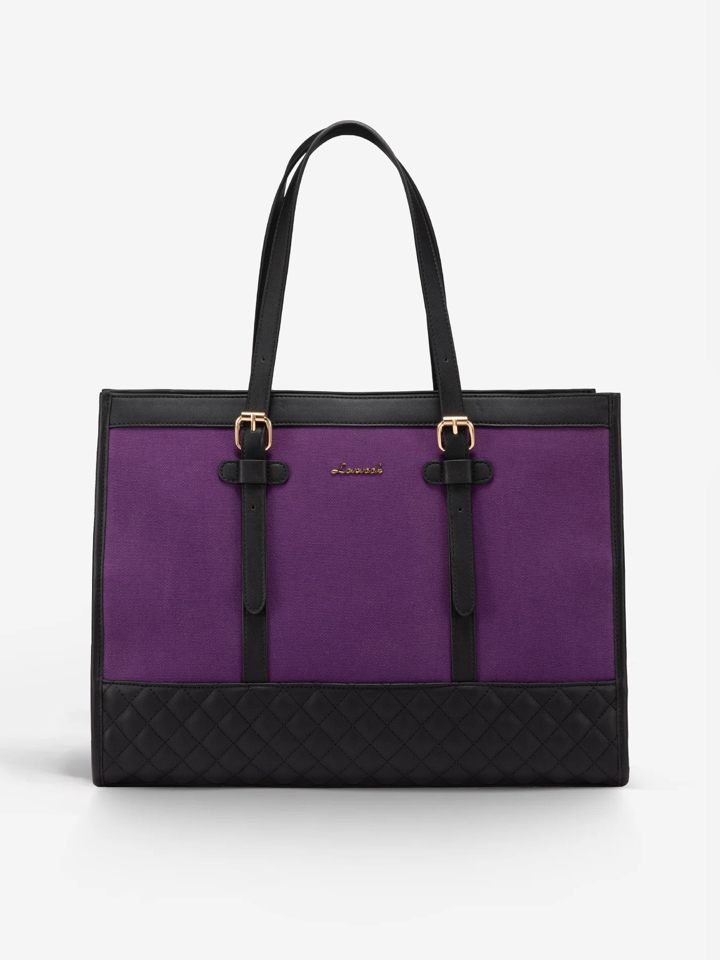 2Pcs Canvas Laptop Tote Bag, 15.6"