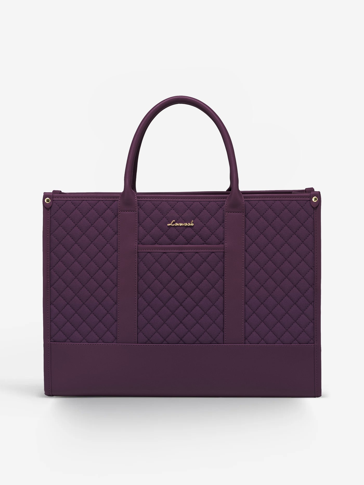 2 Pcs Quilted Laptop Tote Bag, 15.6" 17"