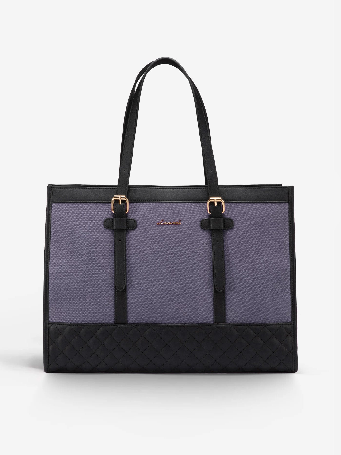 2Pcs Canvas Laptop Tote Bag, 15.6"