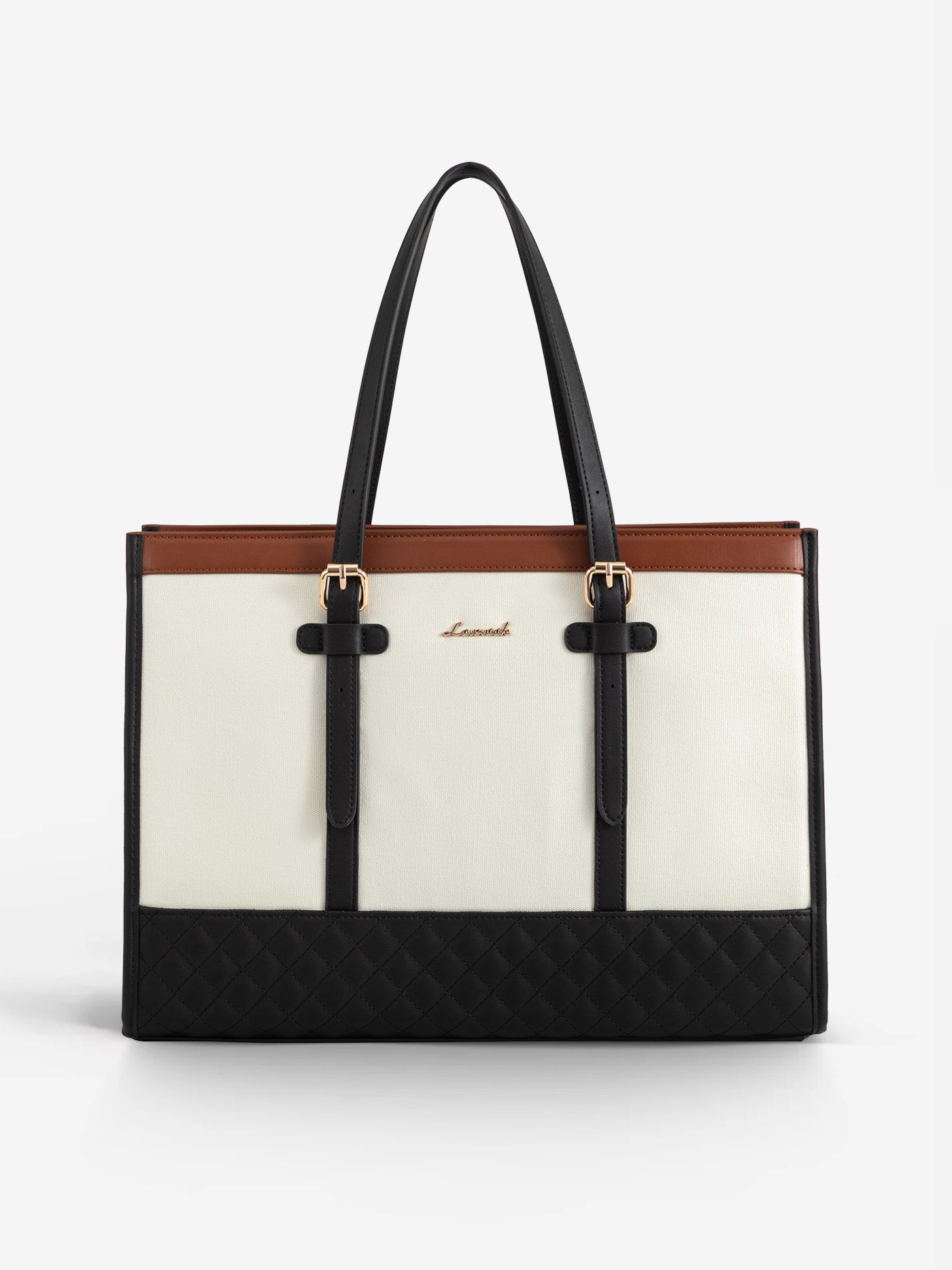2Pcs Canvas Laptop Tote Bag, 15.6"