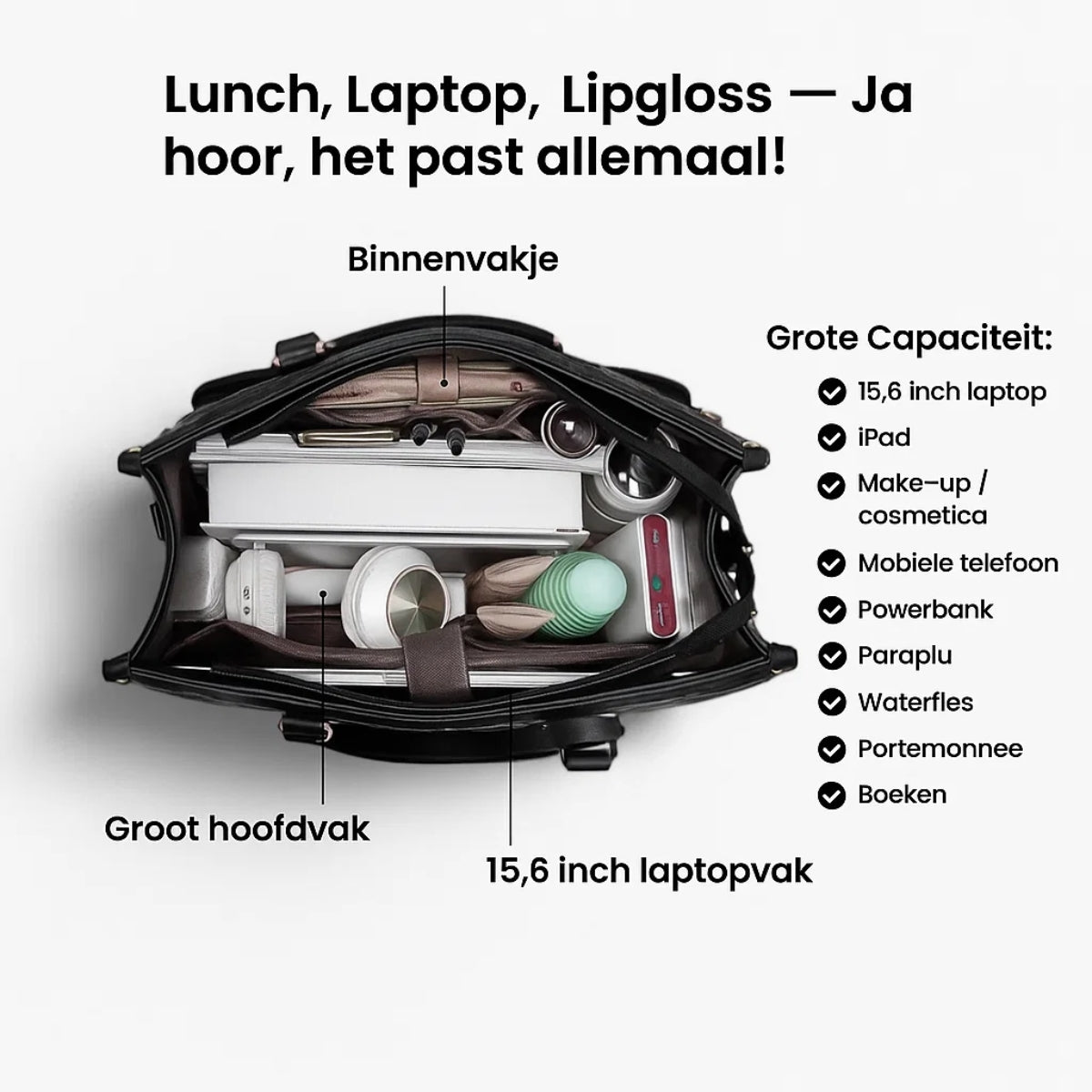 LuxeLuncher™ – De stijlvolle lunchtas + gratis pouch