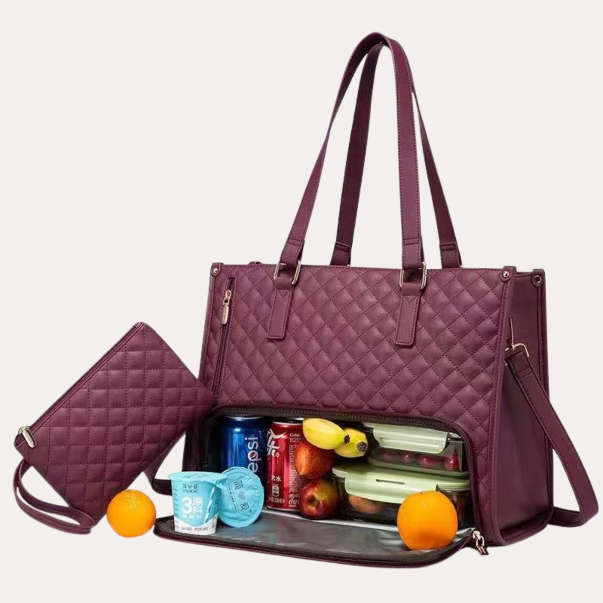AMENGJ Lunch draagtas voor vrouwen lunchtas vrouwen draagbare AMENGJ Lunch draagtas voor vrouwen lunchtas vrouwen draagbare