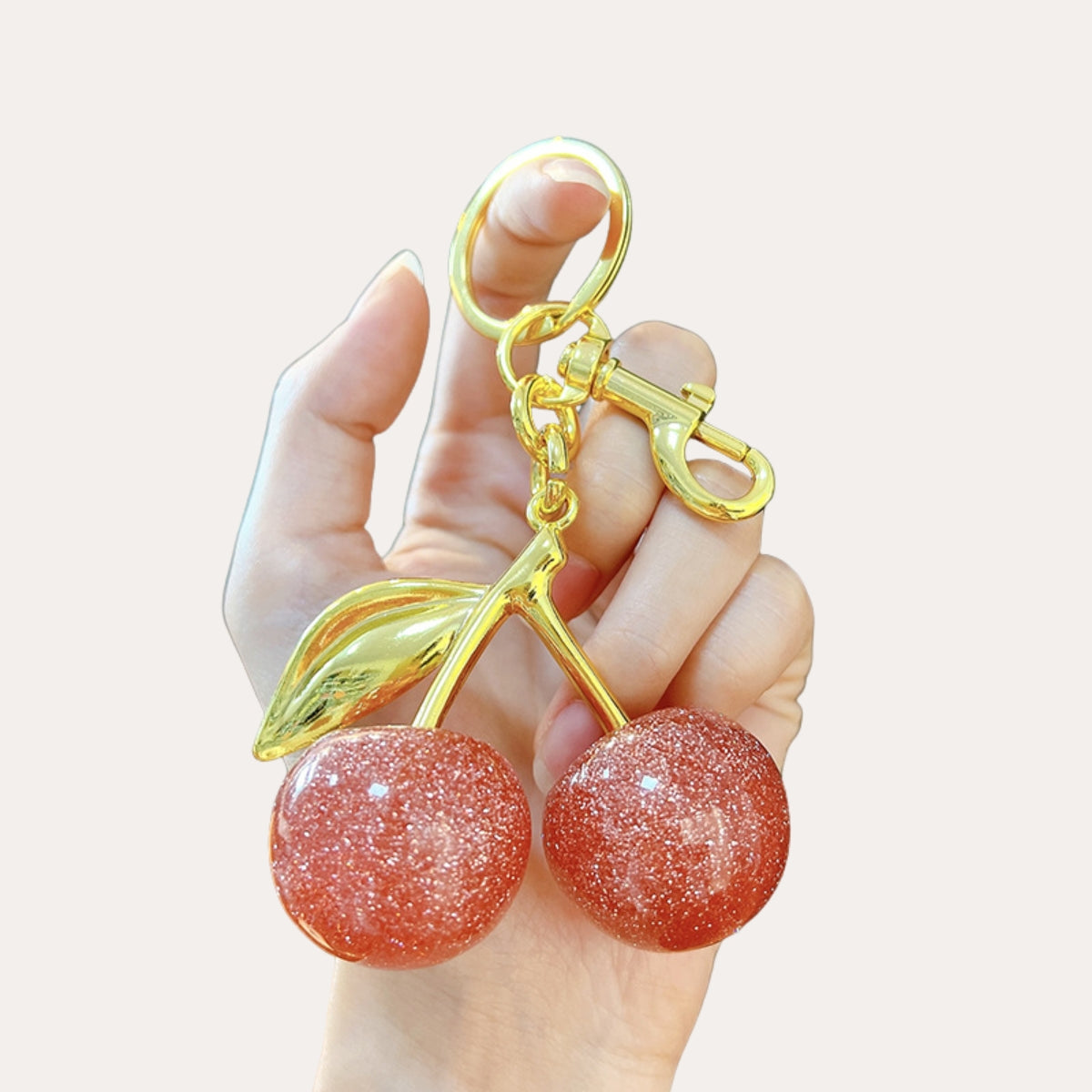 GlitterCherryKey™ – Stijlvolle Kersen Sleutelhanger