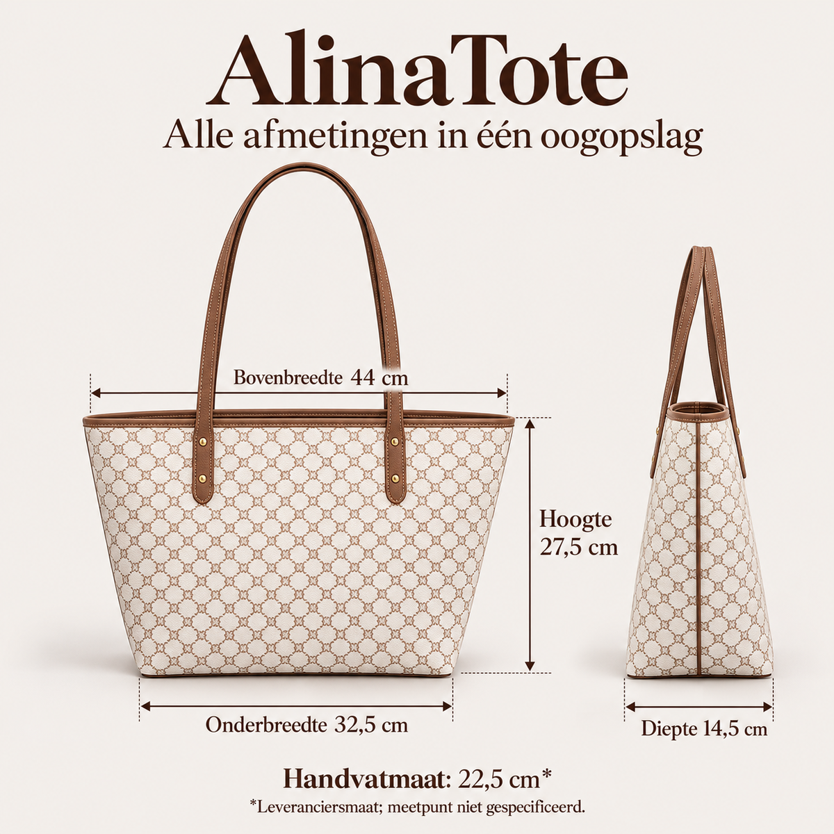 AlinaTote – Ruime shopper voor elke dag