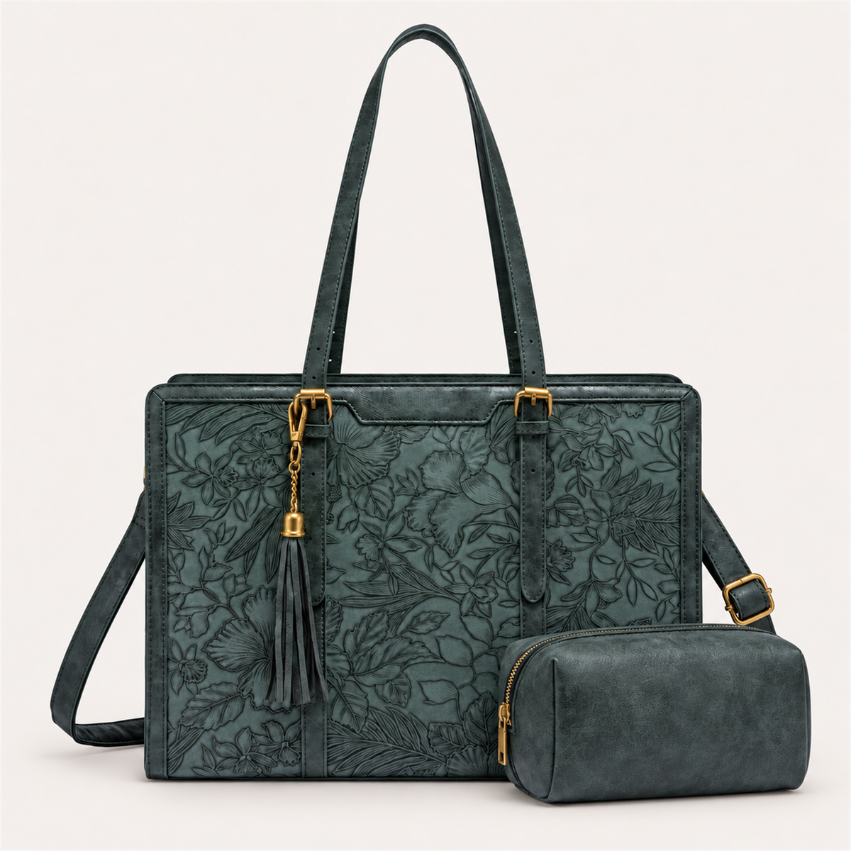 LiviaTote | Elegante laptoptas met bijpassend etui 15.6" 17.3"