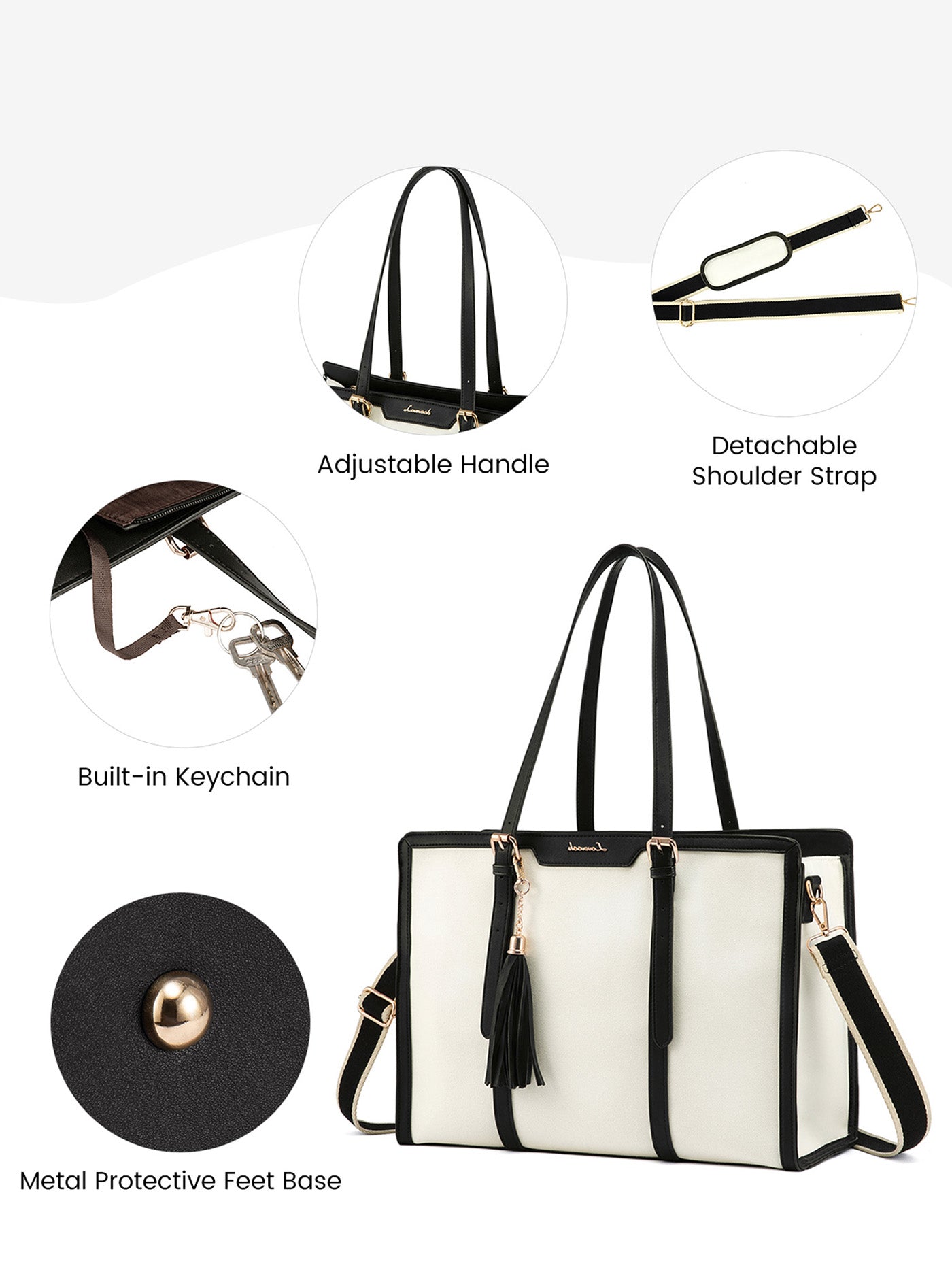 2Pcs Enamored Laptop Bag, 15.6" 17.3"
