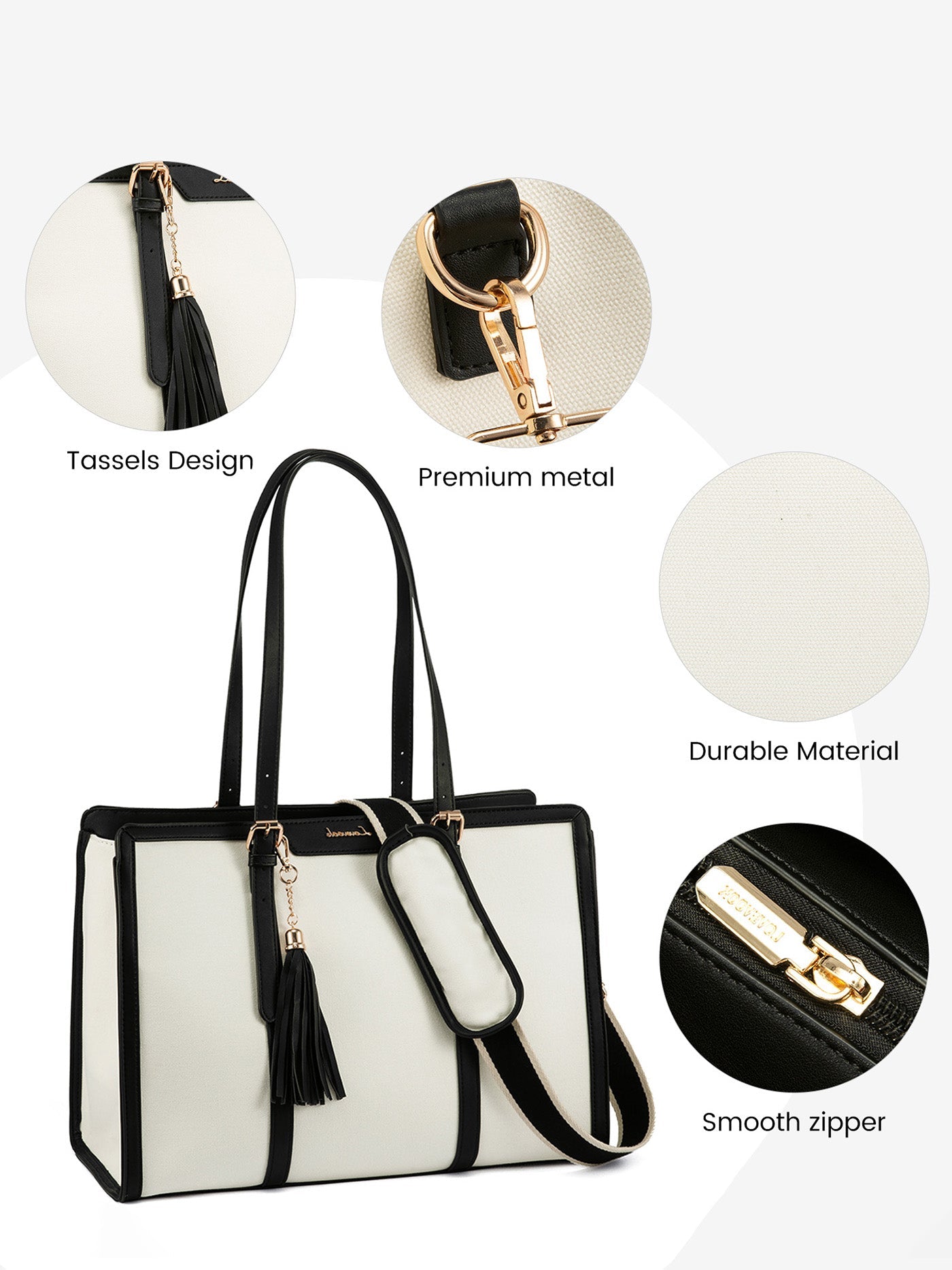 2Pcs Enamored Laptop Bag, 15.6" 17.3"