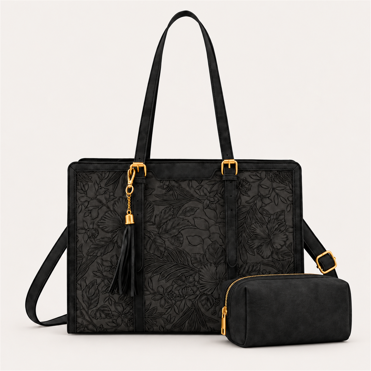 LiviaTote | Elegante laptoptas met bijpassend etui 15.6" 17.3"